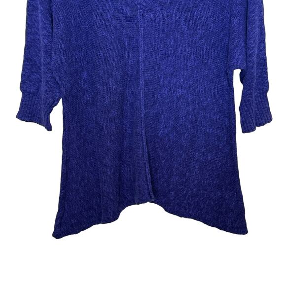 Habitat Size Large Purple Linen Blend V-Neck Sweater - Picture 3 of 7